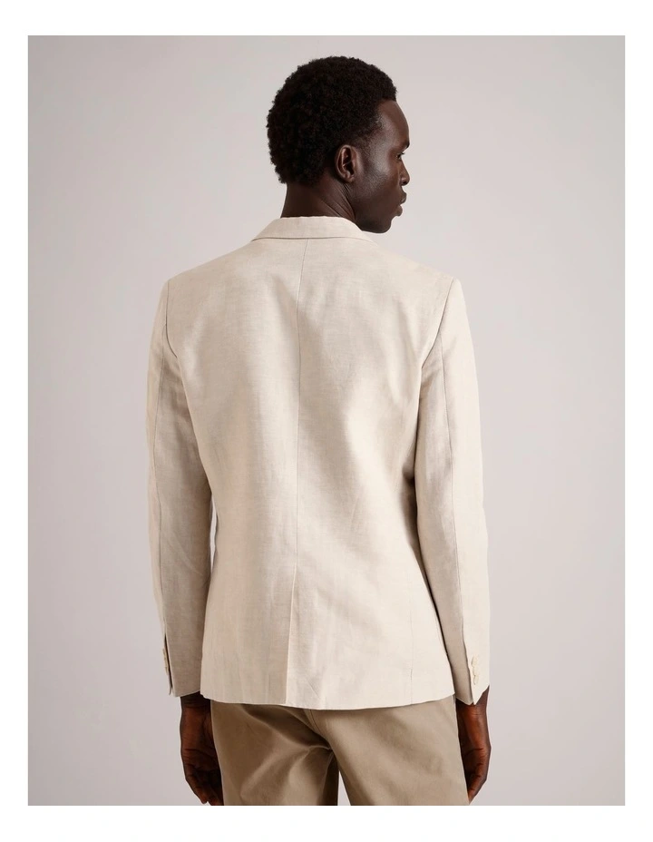 Marcelo Linen Blazer in Natural image 5