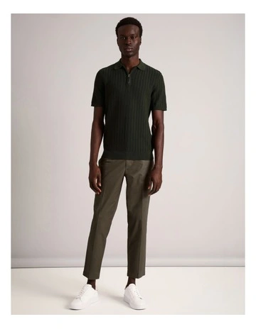 Essential Theo Ankle Length Pant in Khaki