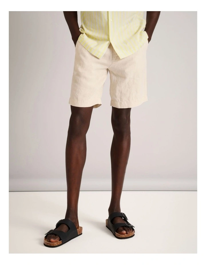 Charlie Linen Short in Natural image 1