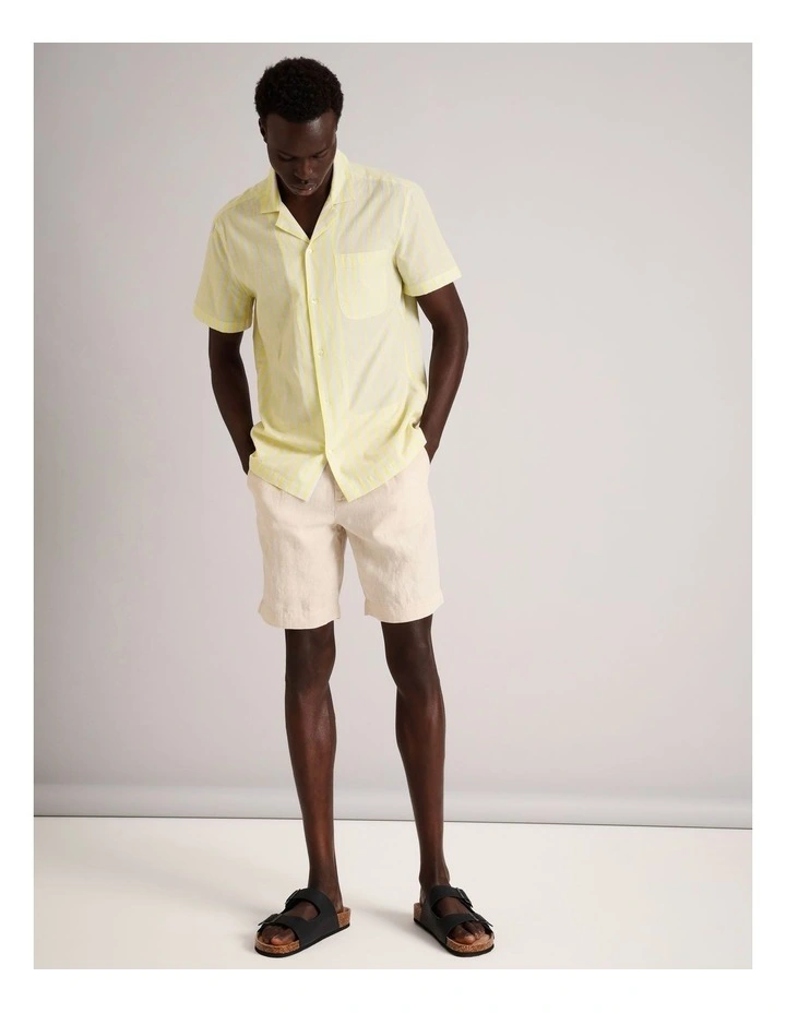 Charlie Linen Short in Natural image 2