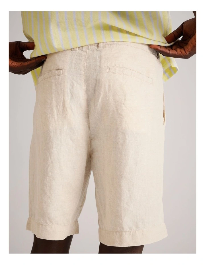 Charlie Linen Short in Natural image 4