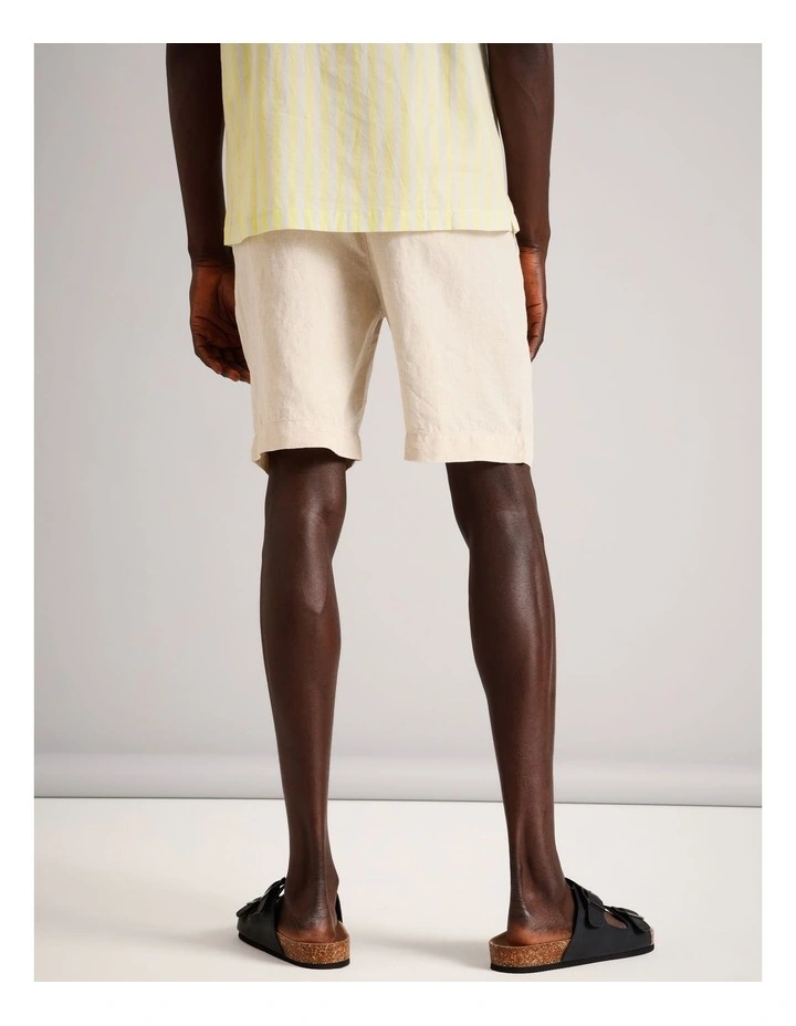 Charlie Linen Short in Natural image 5