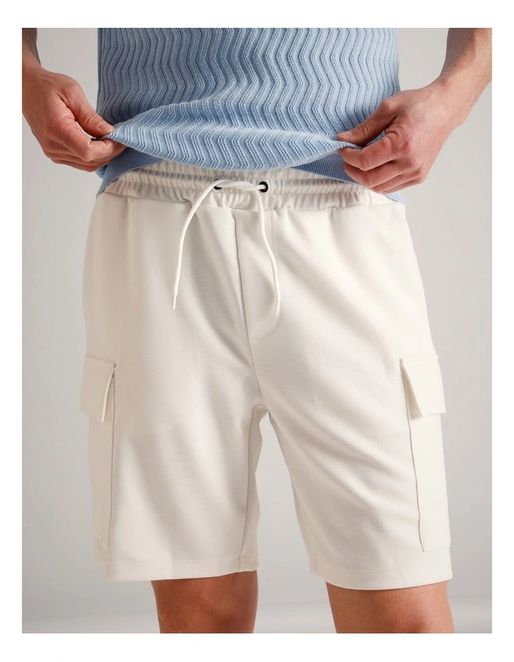 Nate Cargo Short in White image 4