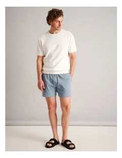 Dominic Seersucker Short in Blue