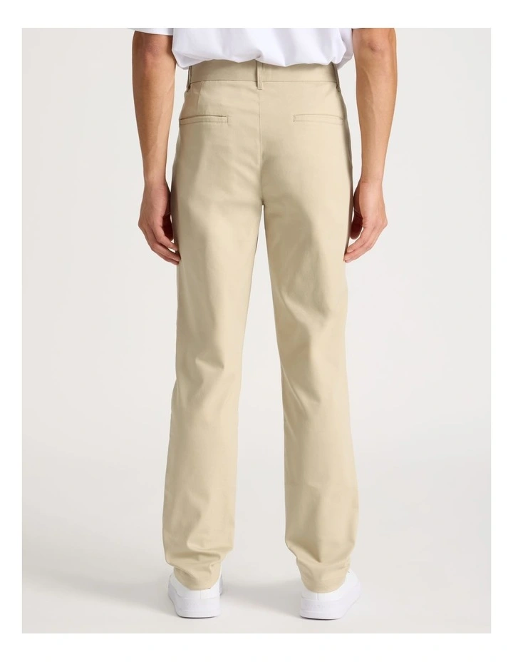 Pleated Relaxed Trouser in Beige image 6