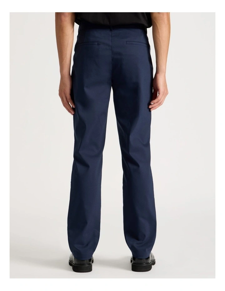 Pleated Relaxed Trouser in Navy image 5