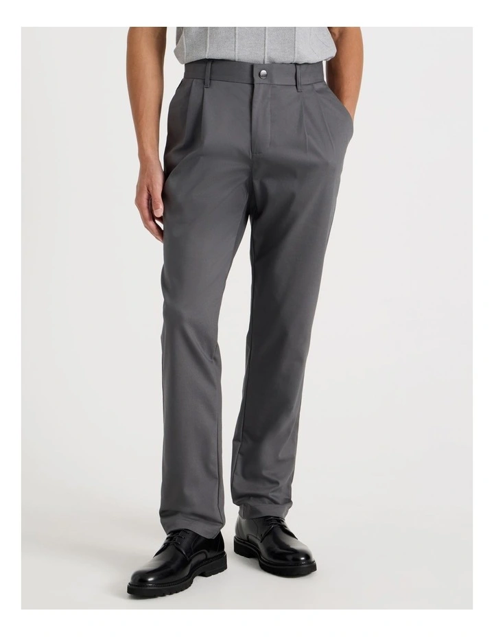 Pleated Relaxed Trouser Grey image 2