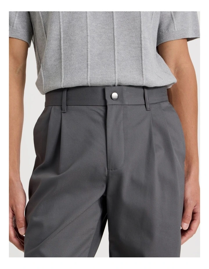 Pleated Relaxed Trouser Grey image 3