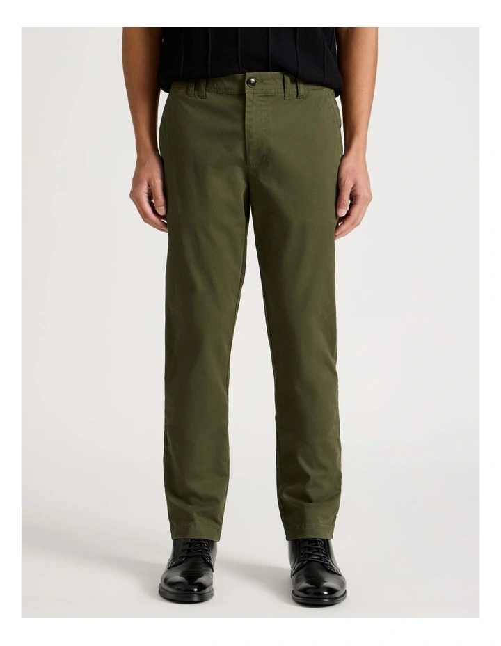 Slim Fit Chino Pant in Olive image 2