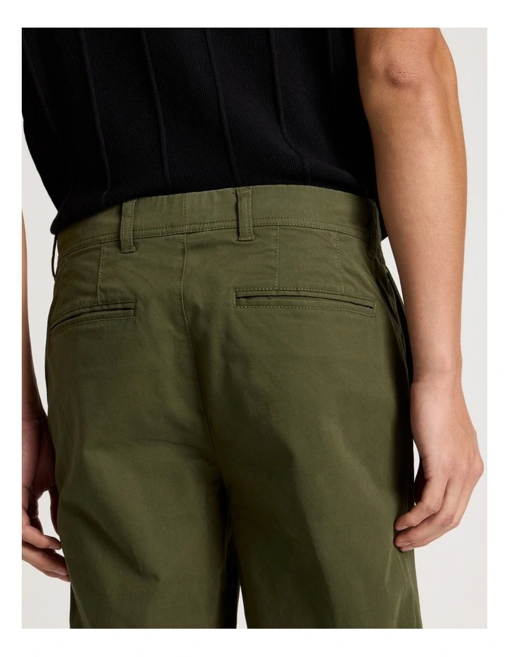 Slim Fit Chino Pant in Olive image 5