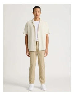 Slim Fit Dress Chino Pant in Beige