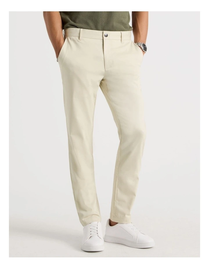 Slim Fit Dress Chino Pant in Beige image 2