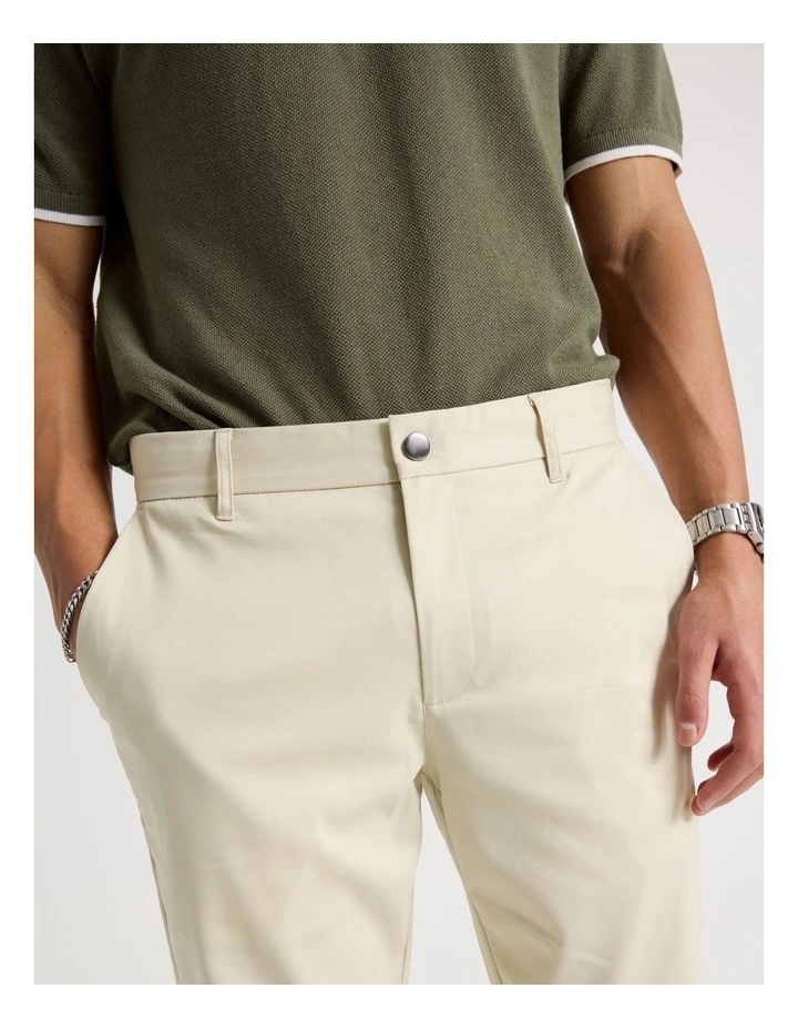 Slim Fit Dress Chino Pant in Beige image 4