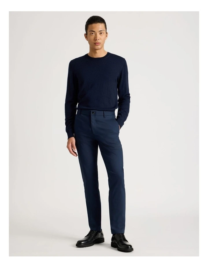 Slim Fit Dress Chino Pant in Navy image 3