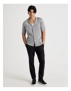 Slim Fit Dress Chino Pant in Black