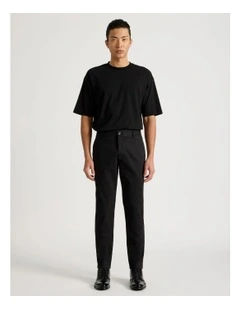 Slim Fit Dress Chino Pant in Black