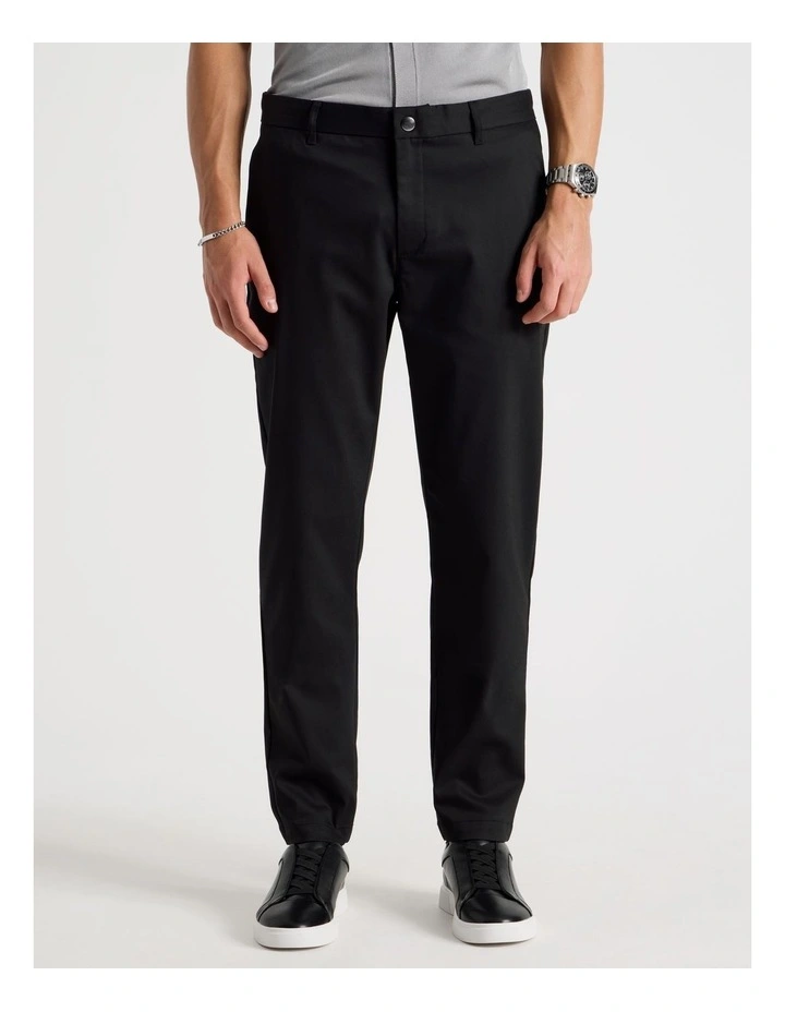 Slim Fit Dress Chino Pant in Black image 2