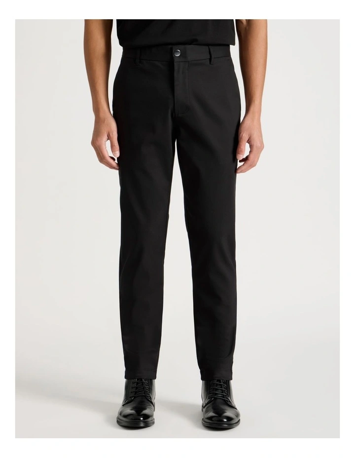 Slim Fit Dress Chino Pant in Black image 2