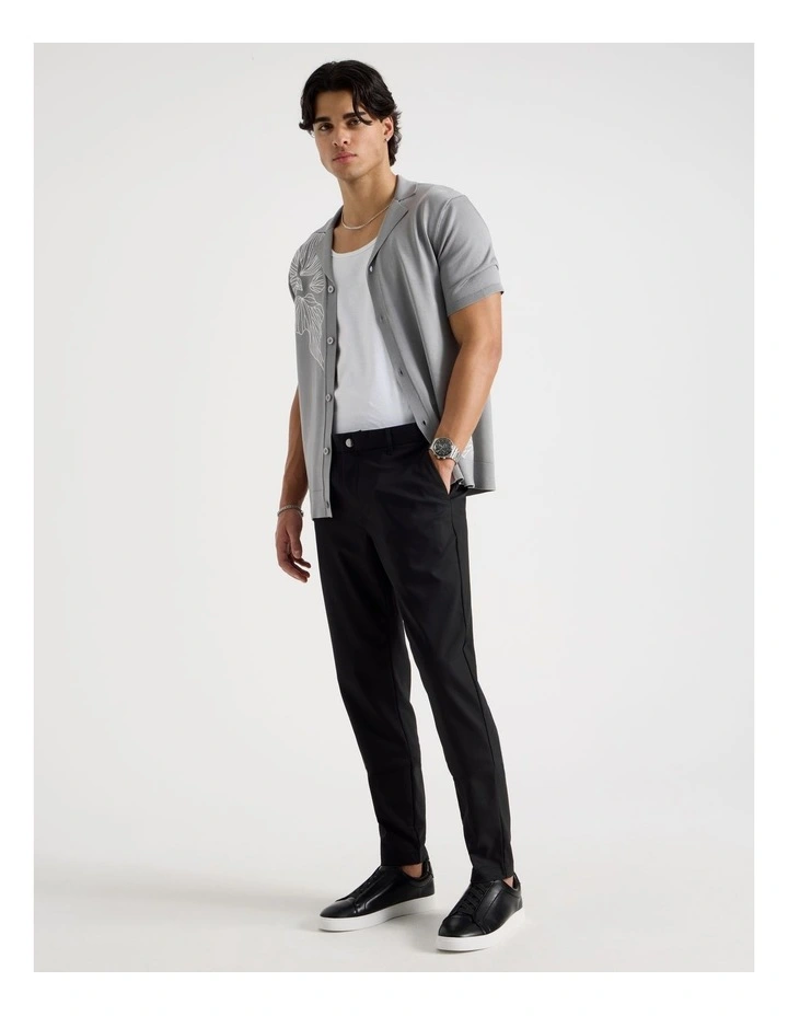 Slim Fit Dress Chino Pant in Black image 4