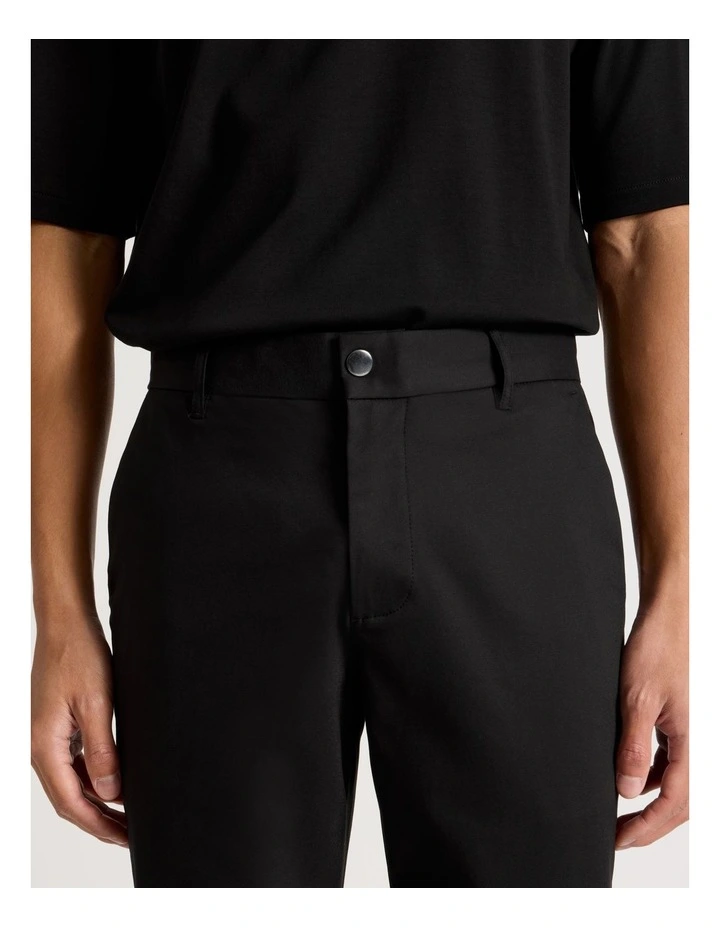 Slim Fit Dress Chino Pant in Black image 4
