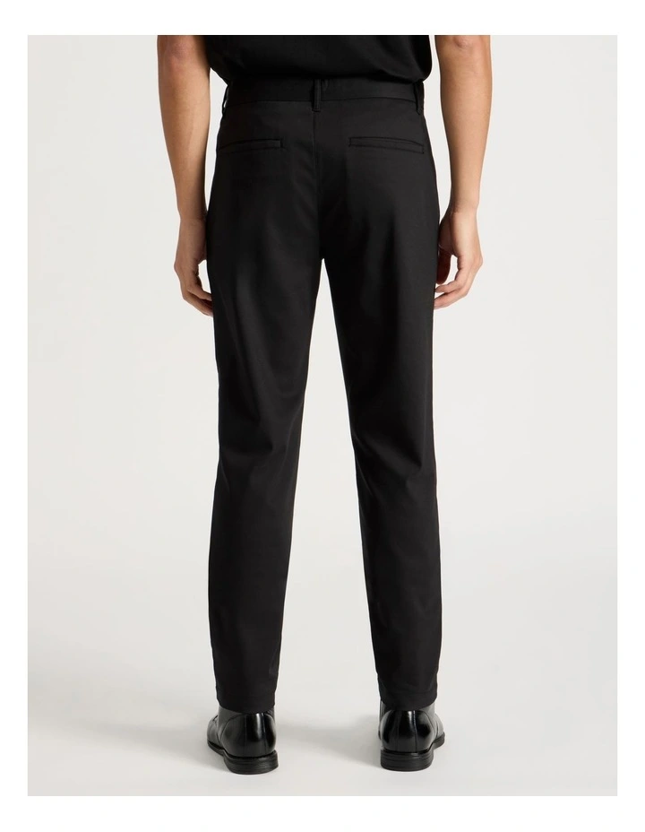 Slim Fit Dress Chino Pant in Black image 5