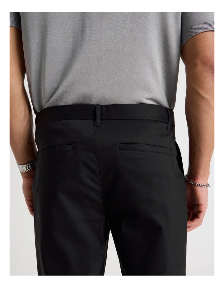 Slim Fit Dress Chino Pant in Black image 6