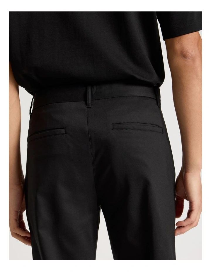 Slim Fit Dress Chino Pant in Black image 6