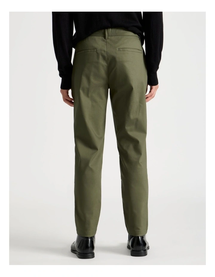 Slim Fit Dress Chino Pant in Olive image 4