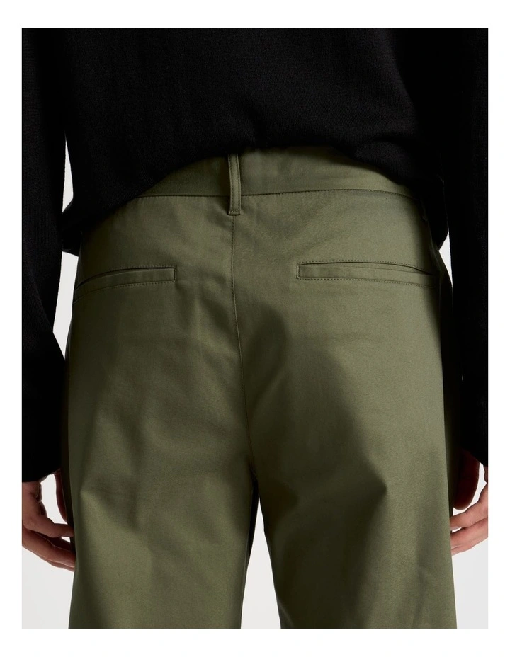 Slim Fit Dress Chino Pant in Olive image 5