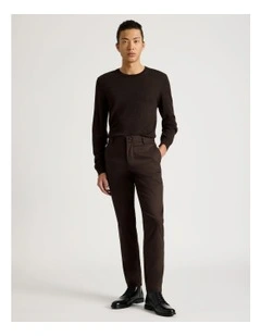 Slim Fit Dress Chino Pant in Brown