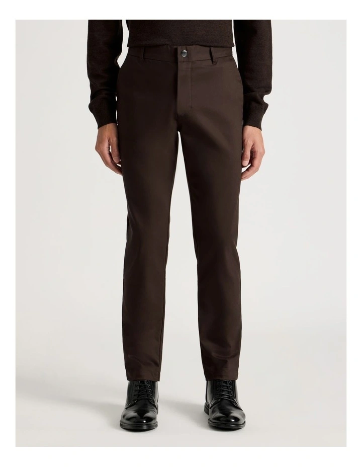 Slim Fit Dress Chino Pant in Brown image 2