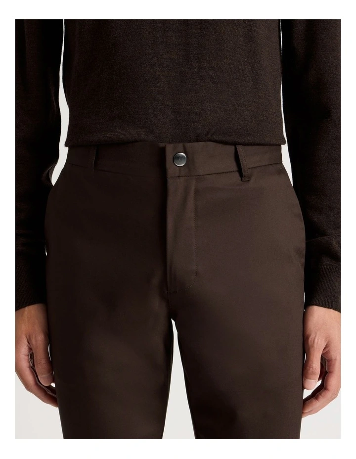Slim Fit Dress Chino Pant in Brown image 3