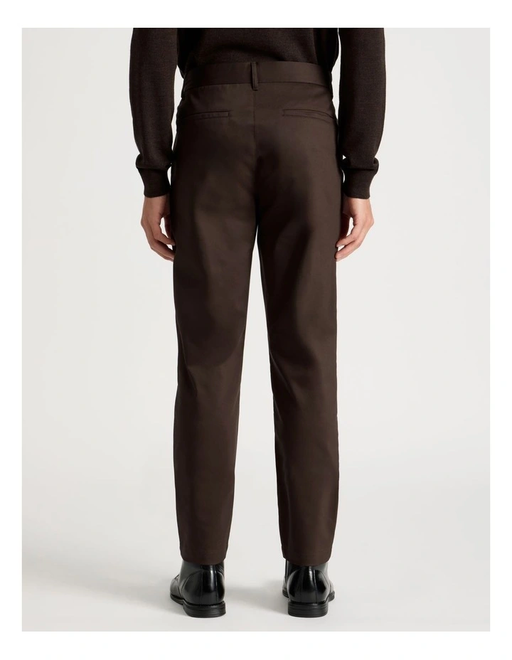 Slim Fit Dress Chino Pant in Brown image 4
