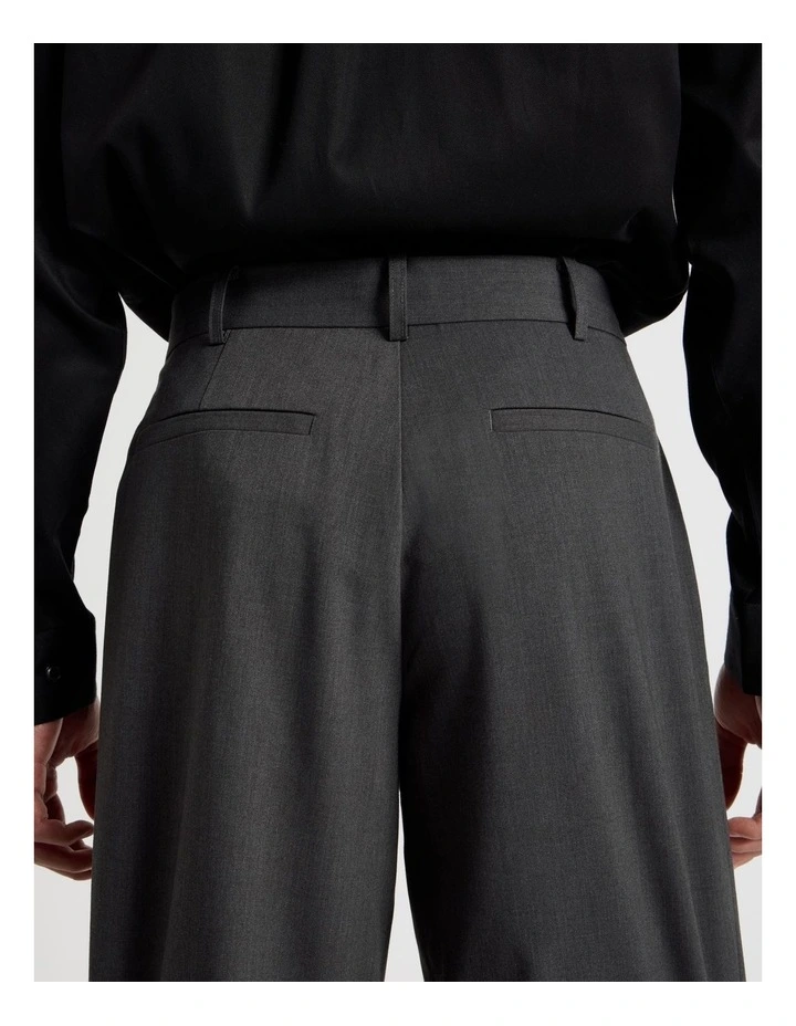 Pleated Twill Trouser in Grey image 6