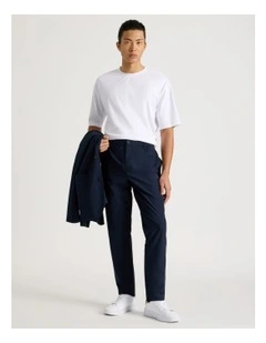 Regular Fit Travel Trouser in Navy