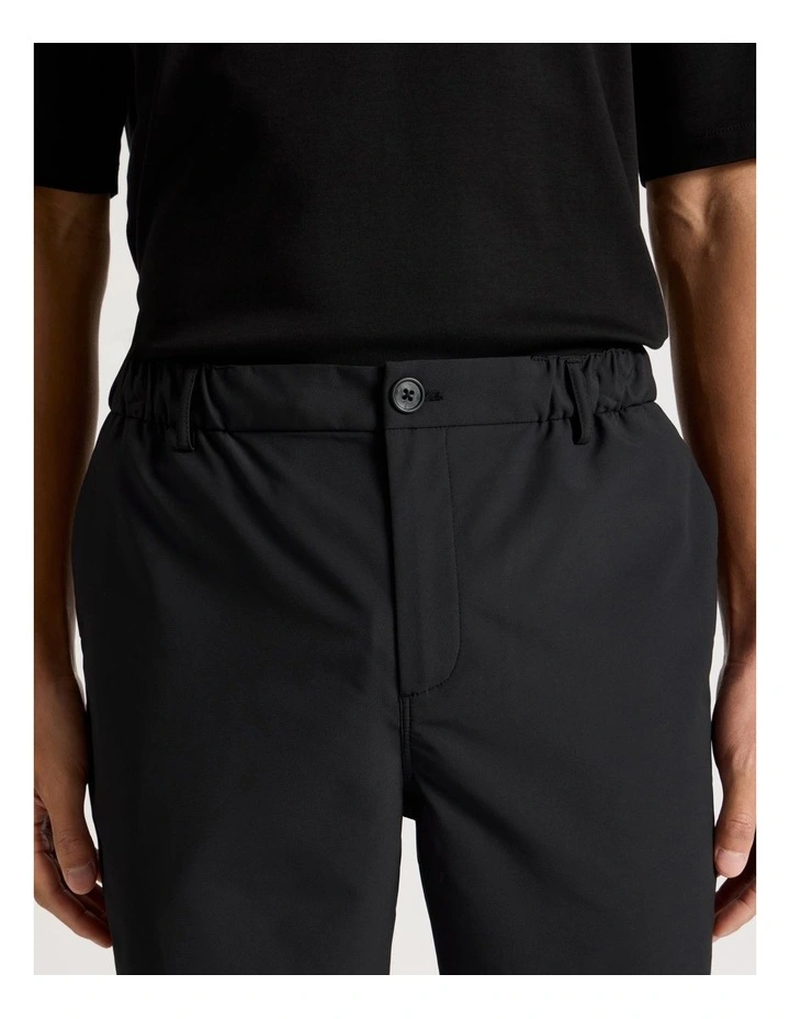 Regular Fit Travel Trouser in Black image 4
