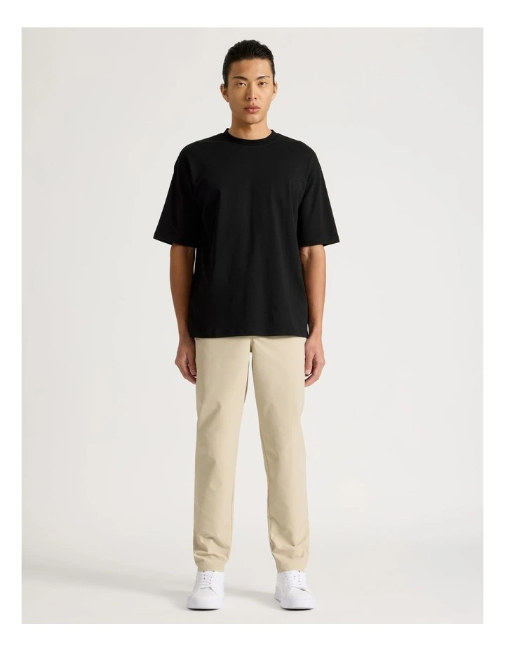 Regular Fit Travel Trouser in Beige image 1