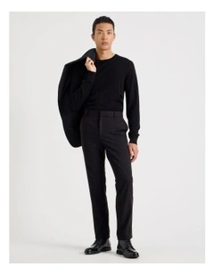 Slim Fit Tailored Trouser in Black