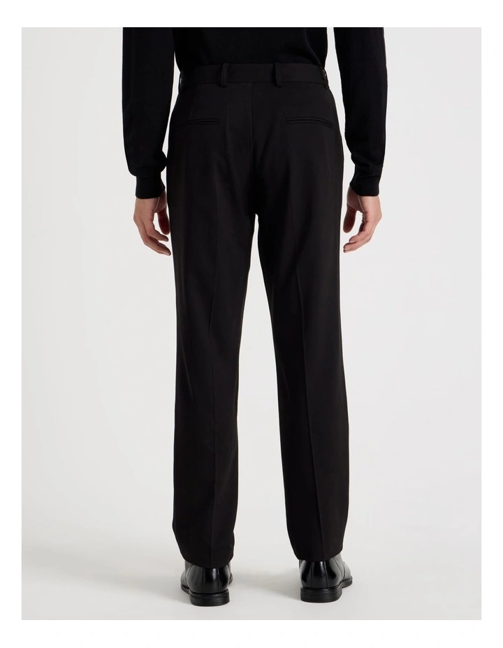 Slim Fit Tailored Trouser in Black image 6