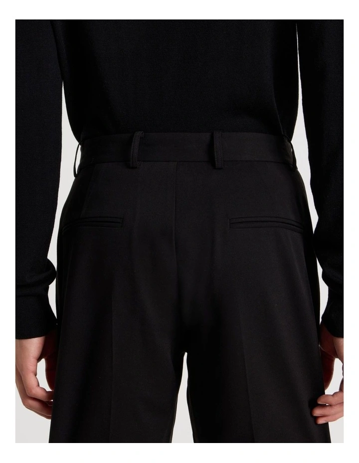 Slim Fit Tailored Trouser in Black image 7