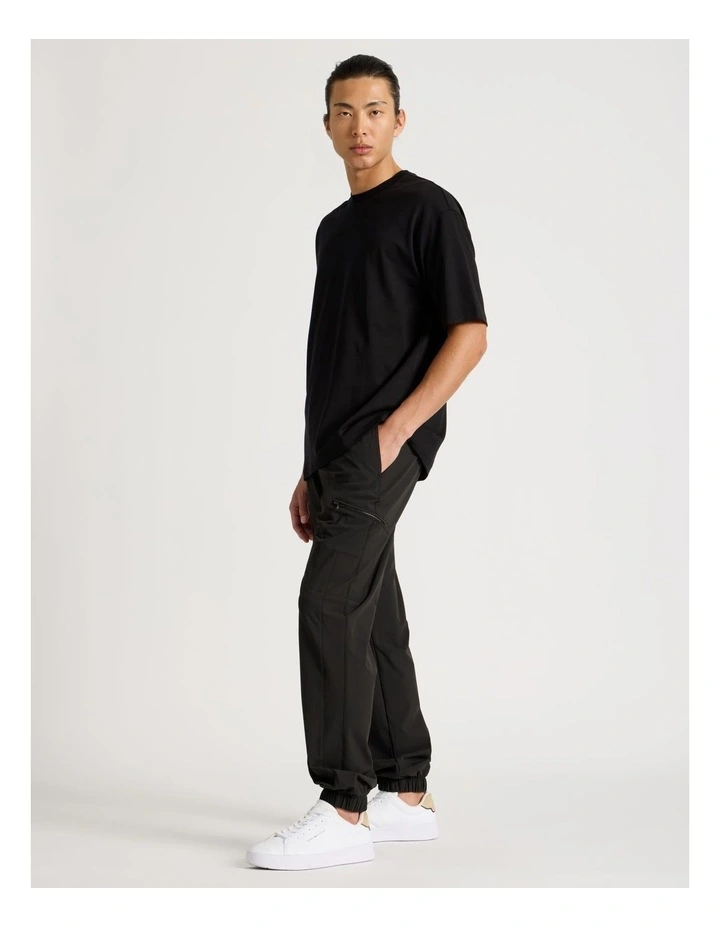 Tapered Pant in Black image 3