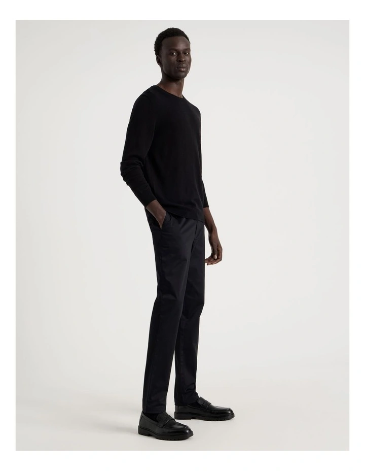 Slim Fit Pant in Black image 3