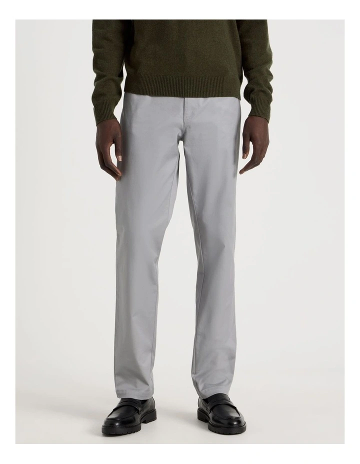 Slim Fit 5 Pocket Pant in Grey image 2