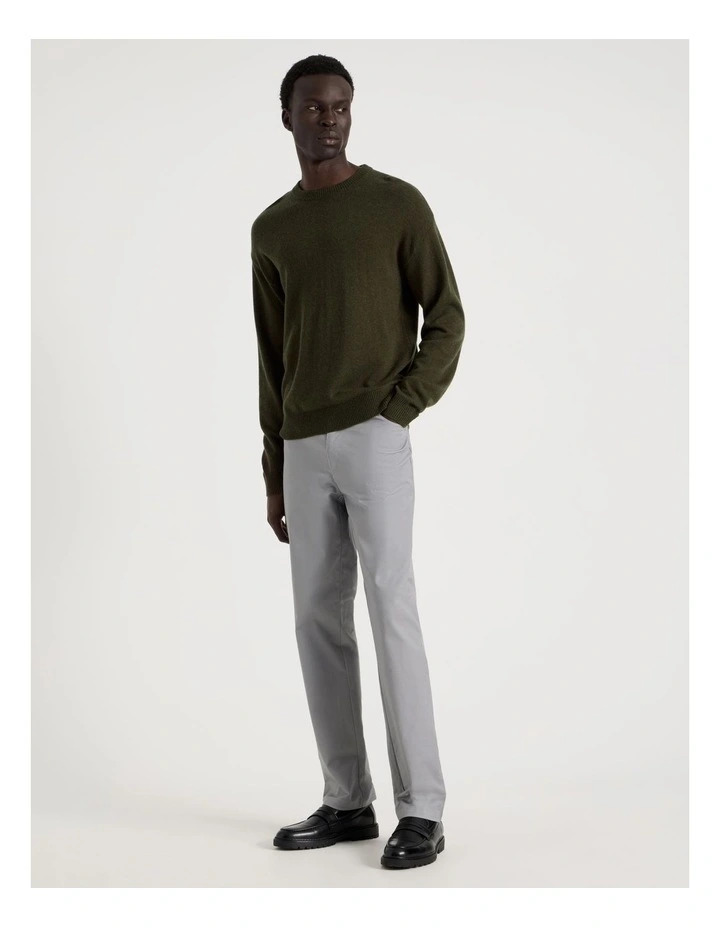 Slim Fit 5 Pocket Pant in Grey image 4