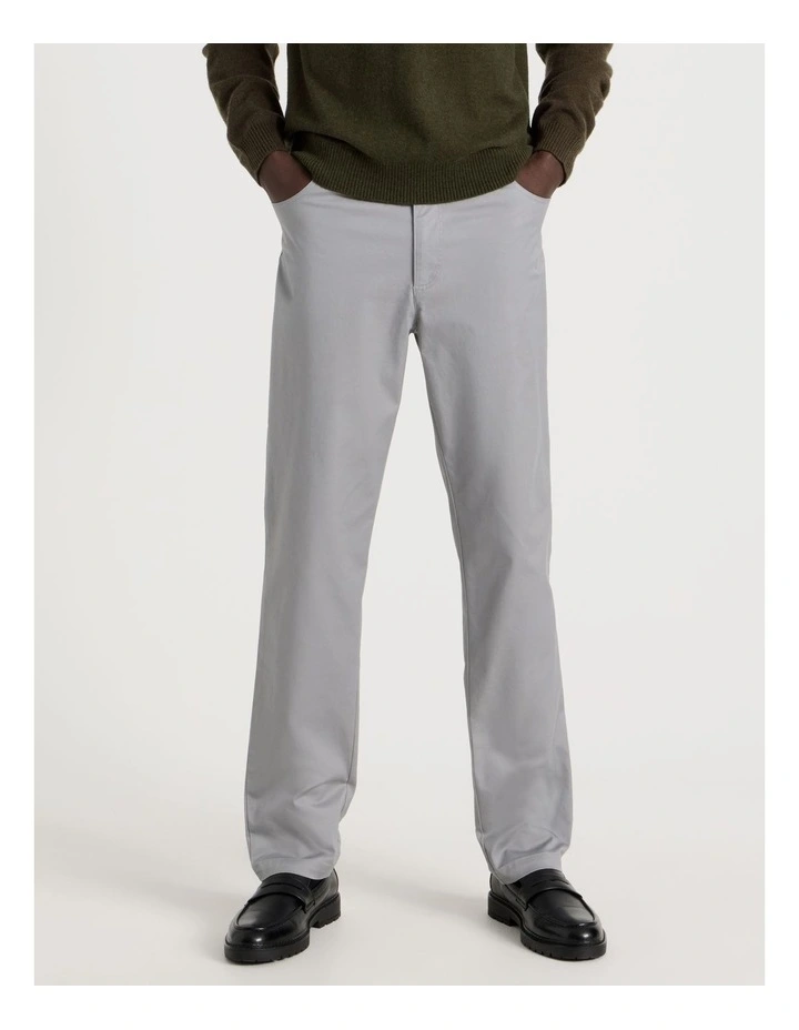 Slim Fit 5 Pocket Pant in Grey image 5