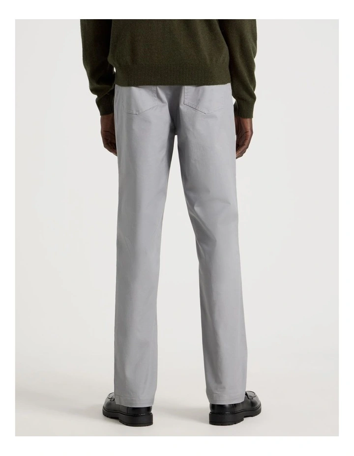 Slim Fit 5 Pocket Pant in Grey image 6