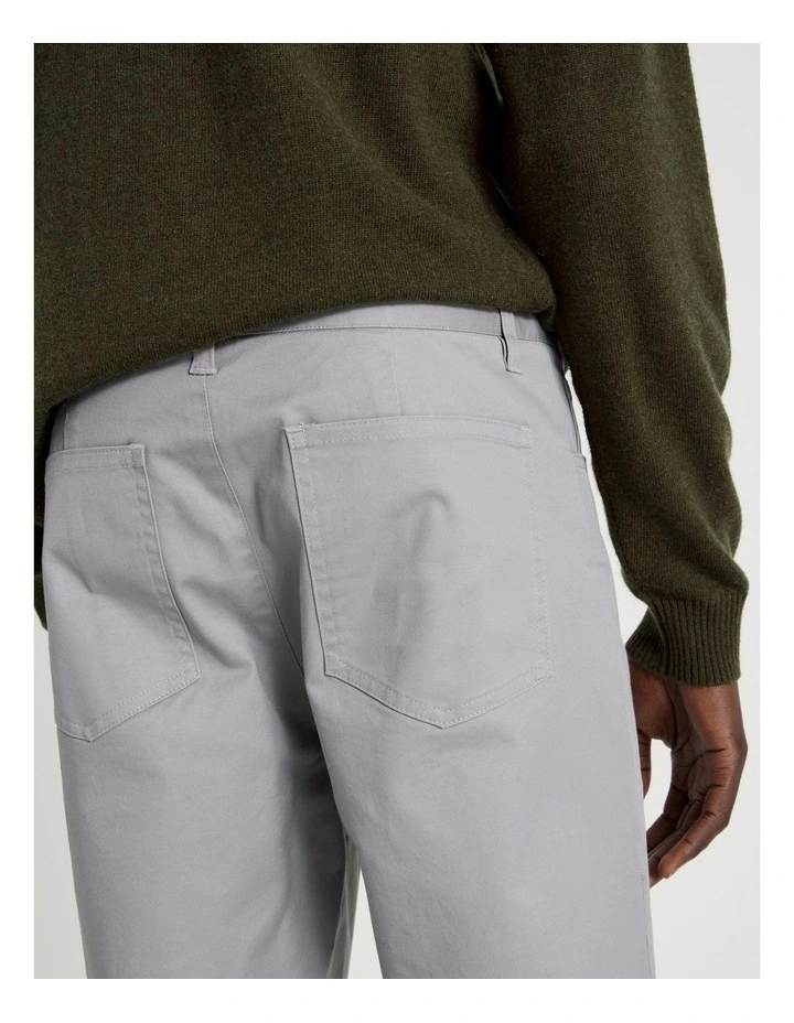 Slim Fit 5 Pocket Pant in Grey image 7