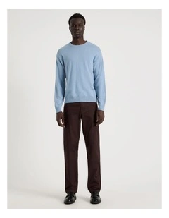 Slim Fit 5 Pocket Pant in Brown