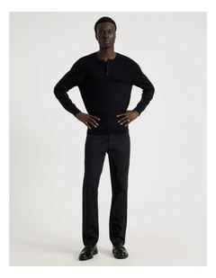 Slim Fit 5 Pocket Pant in Black