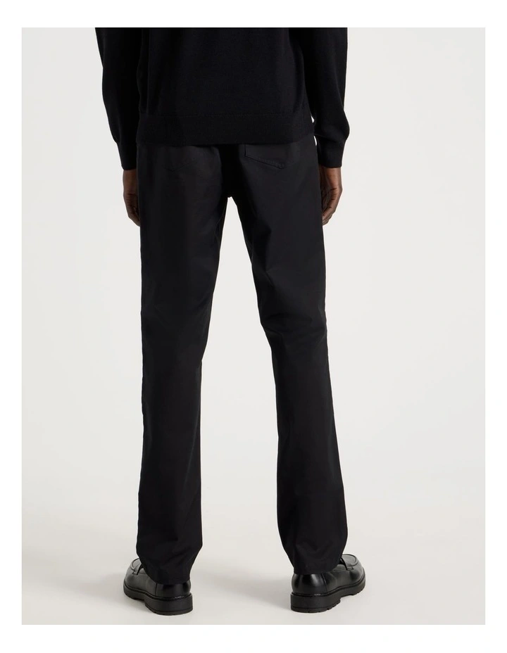 Slim Fit 5 Pocket Pant in Black image 5